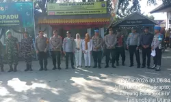 Pastikan Mudik Aman, Personel Gabungan Siaga 24 Jam di Stasiun Kereta Api Tanjung Balai