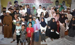 Bukber Mengundang Anak Yatim digelar di rumah dinas Wali Kota Pematangsiantar.