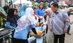 Wali Kota Siantar Buka Puasa Bersama Rumah Peduli Siantar, di Lap.Parkir Pariwisata.