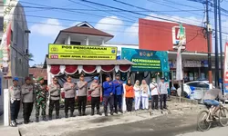 Pastikan Keamanan, Tim Pamatwil Cek Kesiapan Personel di Pospam Tanjung Balai