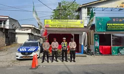 Polres Tanjung Balai Pastikan Arus Lalu Lintas di KM 7 Lancar dan Aman bagi Pemudik