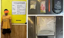 Polrestabes Palembang Tangkap Pengedar Sabu 10 Gram di Permukiman Padat Seberang Ulu