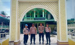 Polres Tanjung Balai Amankan Ibadah Sholat Jumat