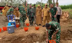 Groundbreaking Jembatan Gantung Garuda Di Wilayah Kodim Wonogiri Akan Menghubungkan Dua Desa Satu Kelurahan