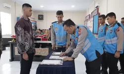 Polres Tanjung Balai Gelar Pakta Integritas Penerimaan Polri 2026: