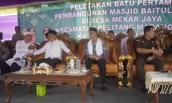 Peletakan Batu Pertama Masjid Baitul Huda Dimulai, Wagub Sumsel dan Wabup OKU Timur Hadir di Mekar Jaya