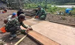 Detail Kian Matang, Pengerjaan Risplang Jembatan Gantung Garuda Dikebut
