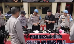Bid Propam Polda Sumut Cek Kelayakan Senjata Api di Polres Tanjung Balai