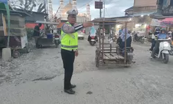 Ciptakan Rasa Aman, Sat Lantas Polres Tanjung Balai Gelar Patroli Sore