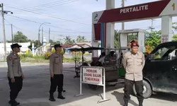 Polres Tanjung Balai Pastikan Distribusi di SPBU Sijambi Lancar