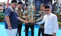 Diwakili Asadum Setdako Pematangsiantar, menghadiri Pembukaan MTQN Tingkat Kec.Siantar Martoba di Kel.Sumber Jaya.