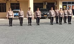 Kapolres Tanjung Balai Pimpin Sertijab Lima Pejabat Utama