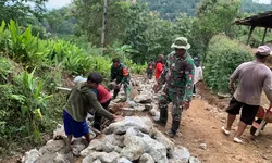 Kemanunggalan TNI Dan Masyarakat Sudah Terlihat Saat Pra TMMD