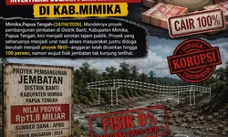 Dugaan Proyek Rp11,8 Miliar Mandek, Pembangunan Jembatan di Mimika Disorot Publik