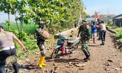Danramil Pimpin Estafet Batu percepat Kerja