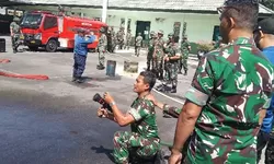 Anggota Kodim 0724/Boyolali Ikuti Pelatihan Penanggulangan Kebakaran dari BPBD