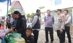 Jaga Stabilitas Harga, Polres Humbahas Gelar Pangan Murah di Doloksanggul.