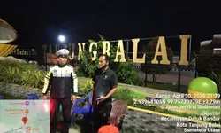 Sat Lantas Polres Tanjung Balai Sapa Pedagang Lewat Patroli Humanis.