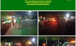 Patroli Malam Babinsa Banyudono, Hadirkan Rasa Aman di Alun-alun Pengging