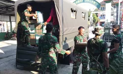 Bantuan Keramik Pangdam IV/Diponegoro Tiba di Koramil Karangmalang