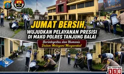Polres Tanjung Balai Kompak Gelar Aksi "Jumat Bersih