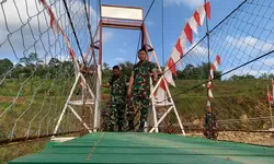 Pastikan Infrastruktur Tepat Sasaran dan Berkualitas, Itjenad Tinjau Jembatan Gantung Garuda di Wilayah Kodim 0728/Wonogiri