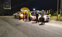 Patroli 'Blue Light Patrol' Hingga Larut Malam Polres Tanjung Balai.