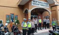 Satlantas Polres Langkat Gelar Patroli Dialogis Gereja, Polri Hadir Jaga Keamanan dan Kenyamanan Jemaat