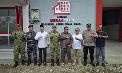 Kapolsek Teluk Nibung Hadiri Peluncuran 1061 Kopdes Merah Putih Bersama Presiden RI