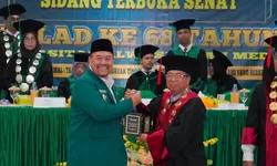 Bentuk Dukungan Terhadap Kemajuan Pendidikan Islam di Sumut, Bupati Baharuddin Hadiri Peringatan Milad ke–68 UNIVA Medan