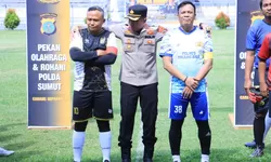 Cetak Kemenangan Perdana di Grub D Turnamen Sepak Bola Polda Sumut Polres Tanjung Balai 