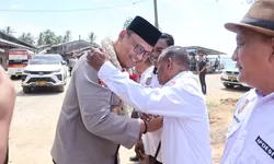 Kapolres Langkat Hadiri Silaturahmi Masyarakat Pematang Jaya, Warga Harapkan Kehadiran Polsek Di Kecamatan Pematang Jaya