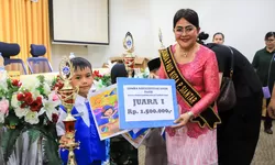 Bunda PAUD Kota Pematangsiantar membuka Lomba Kreativitas Mewarnai Tingkat PAUD dan TK.