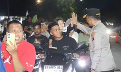 Kapolres Tanjung Balai Turun ke Jalan, Amankan Pawai Takbiran Idul Adha   