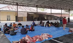 Penyerahan dan Pemotongan Hewan Qurban di Polres Tanjung Balai