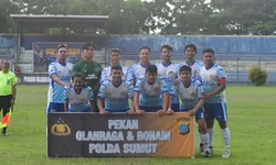 Pertandingan Bersejarah di Stadion Unimed PS Polres Tanjung Balai Hadapi Polres Dairi    