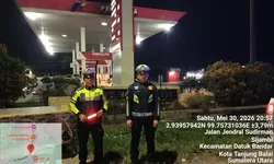 Polres Tanjung Balai Siagakan Personel di Sejumlah SPBU Pastikan Distribusi BBM Lancar