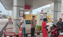 Polres Tanjung Balai Siagakan Personel di Sejumlah SPBU Pastikan BBM Lancar