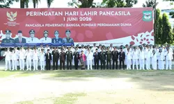 Wali Kota Pematangsiantar Menjadi Irup Peringatan Hari Lahir Pancasila di Lap.Adam Malik.