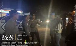 Satlantas polres Sergai Tingkatkan Patroli KYRD Malam Hari.