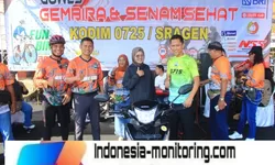 Kodim Sragen gelar fun bike dan senam sehat berhadiah sepeda motor 