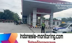 Antisipasi Kelangkaan BBM, Sat Lantas Polres Tanjung Balai Gelar Patroli di Sejumlah SPBU