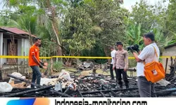 Rumah Kayu di Sorkam Barat Ludes Terbakar, Kerugian Ditaksir Rp50 Juta