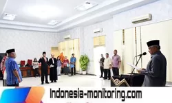 Wakili Bupati, Sekdakab Tapteng Lantik Bernardo Sondang Lumban Gaol sebagai Direktur Perumda Air Minum Mual Nauli