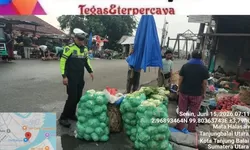 Atasi Kemacetan, Sat Lantas Polres Tanjung Valai Imbau Pedagang Tak Berjualan di Badan Jalan