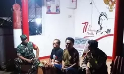 Patroli Malam Anggota Koramil 03/Ngadirojo Ciptakan Rasa Aman di Wilayah