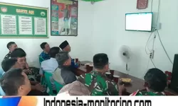 Demam Piala Dunia Satukan TNI dan Warga, Koramil Jajaran Kodim Sragen Dipadati Penonton Nobar
