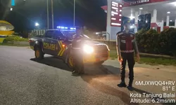 Menjaga Malam Tetap Kondusif, Sat Samapta Polres Tanjung Balai Gelar Patroli 