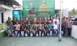 KUNJUNGAN KERJA DI KORAMIL 09/MB, DANDIM 0201/MEDAN SEKALIGUS RESMIKAN MUSHOLLA AL-IKHLAS DAN SANTUNI ANAK YATIM