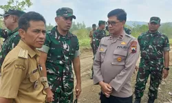 Dandim Boyolali Dampingi Tim Satgas Wasbang Tinjau Pembangunan Yonif Teritorial Pertanian, Progres Terus Dikebut